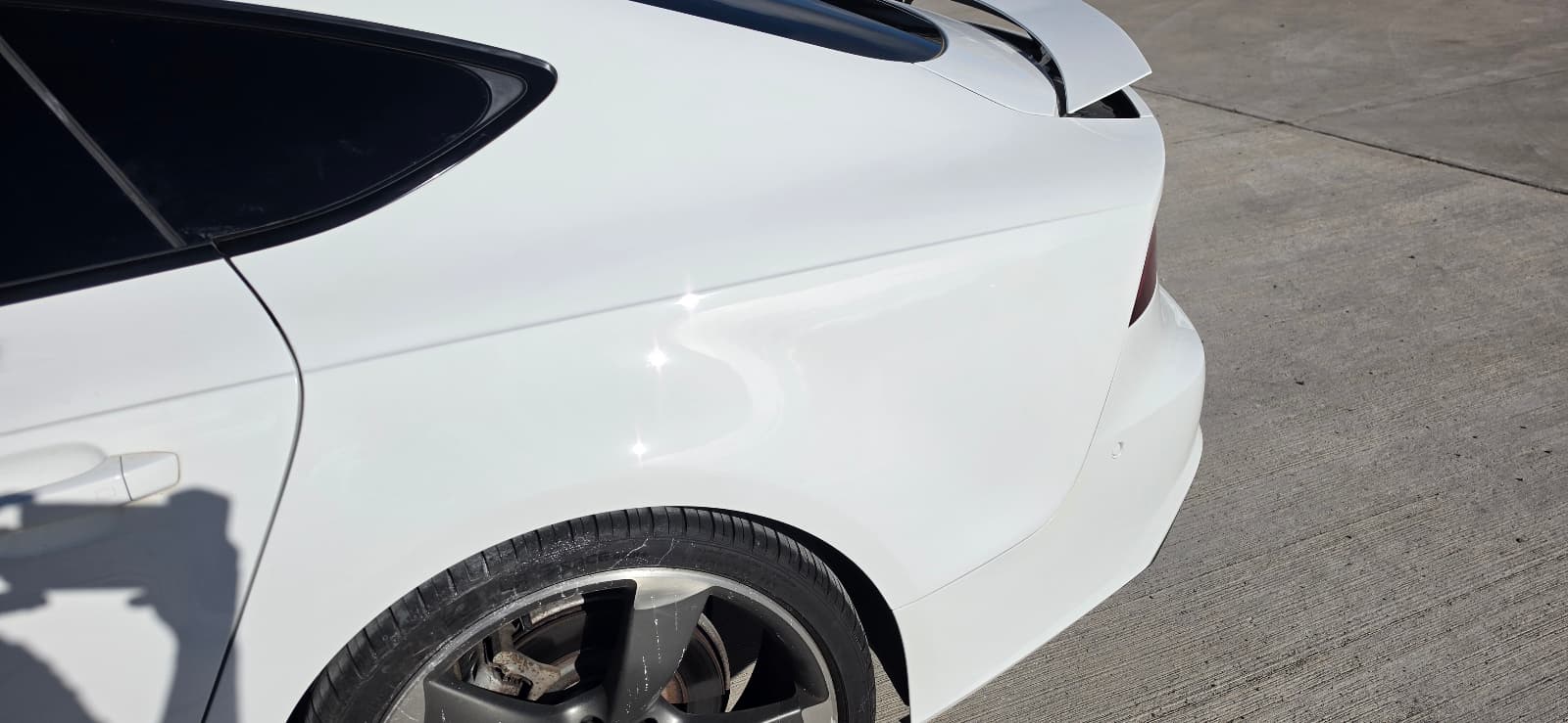 Polishing a finished car